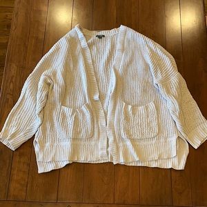 White oversized cardigan Wild Fable